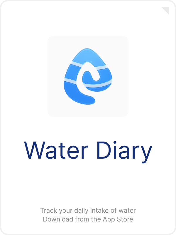 Water Diary - Track your daily intake of water